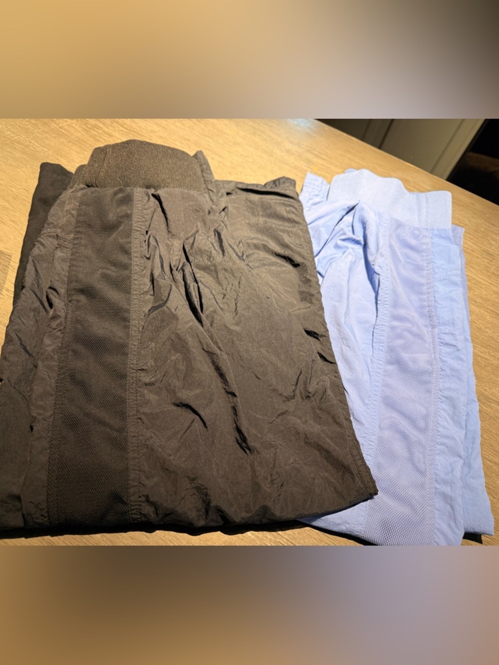 Black and Light Blue Athletic Leggings Duo